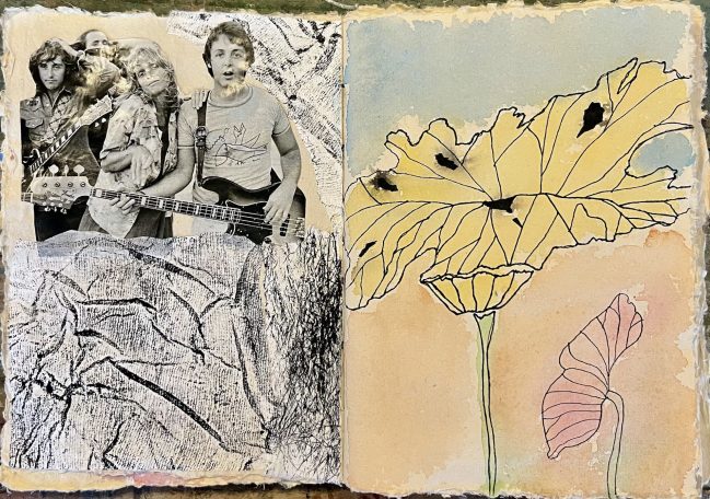 Carnet Carnet, inspiration, collage, dessin, poésie, lâcher prise, techniques mixtes