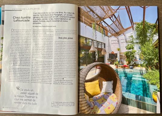 Article Terres Catalanes Article magazine Terres Catalanes parlant de mon univers, mon atelier, mon lieu de vie