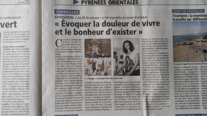 Exposition Galerie Le Cube Article, presse, exposition à la galerie Le Cube à Torreilles, monographique, pariétal, dessins, monotypes, tableaux, cimaises