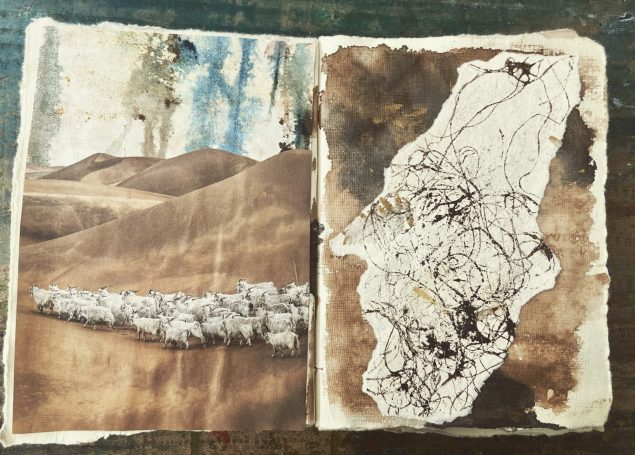 Carnet Carnet, inspiration, collage, dessin, poésie, lâcher prise, techniques mixtes