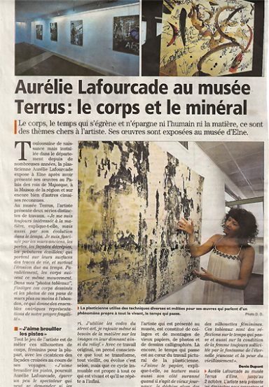 Exposition Musée Terrus Article de presse sur expo monographique dans Musée