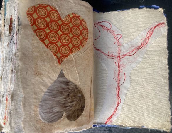 Carnet Carnet, inspiration, collage, dessin, poésie, lâcher prise, techniques mixtes