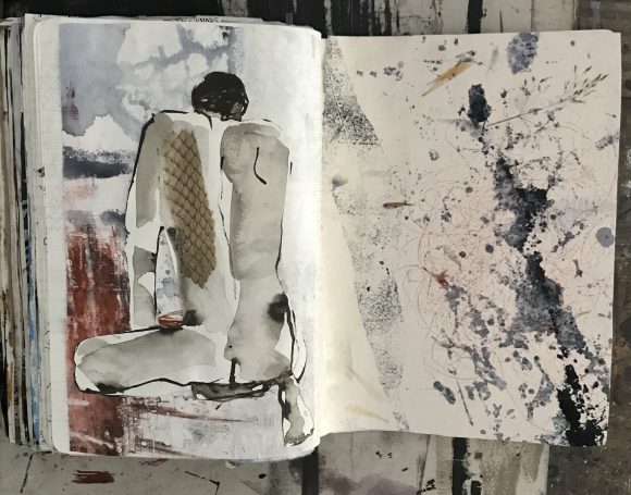 Carnet Carnet, inspiration, collage, dessin, poésie, lâcher prise, techniques mixtes
